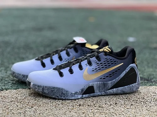 Pure Original Kobe 9 EM Low Gigi ZK9 Black White Gold FZ7333-002