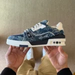 LV Trainer Top Luxury 2025 Blue Denim