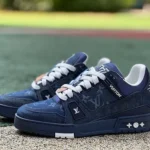 LOUIS VUITTON Trainer Denim Dark Blue Sneakers
