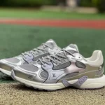 LOUIS VUITTON Olympia LV Liquid Silver Purple Metal Silver Sneakers