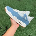Pure Original AJ4 Washed Denim "Worn Blue" IB6716-100