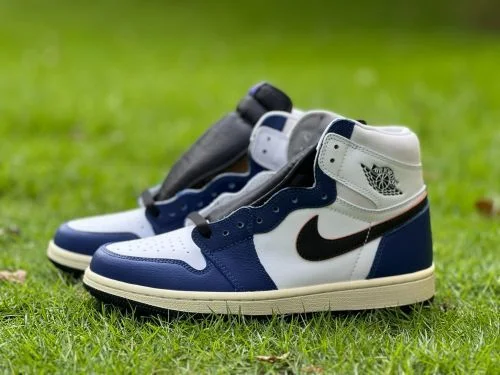 AJ1 High Top Black Blue Air Jordan 1 Retro DZ5485-100