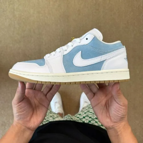 DT Pure Original AJ1 Low Top Denim Blue White HQ2004-400