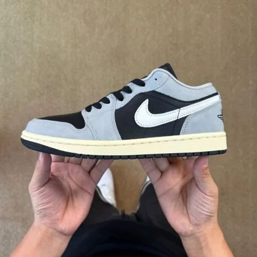 DT Pure Original AJ1 Low Top Suede Black Grey HQ2010-012
