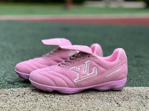 LV Soccer Shoes Pink LOUIS VUITTON Footprint Soccer