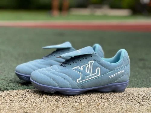 LV Soccer Shoes Blue LOUIS VUITTON Footprint Soccer