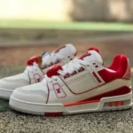 LOUIS VUITTON Trainer LV White Red
