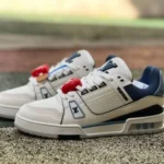 LOUIS VUITTON Trainer LV White Blue