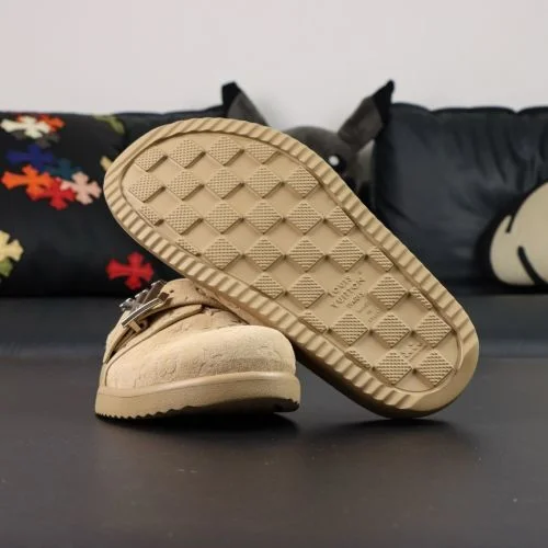 LOUIS VUITTON Easy Calf Leather Flat Toe Covered Mules/Clogs