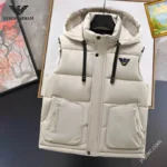Armani Down Jacket Luxury Men's Puffer Coat Warm Sizes M-4XL