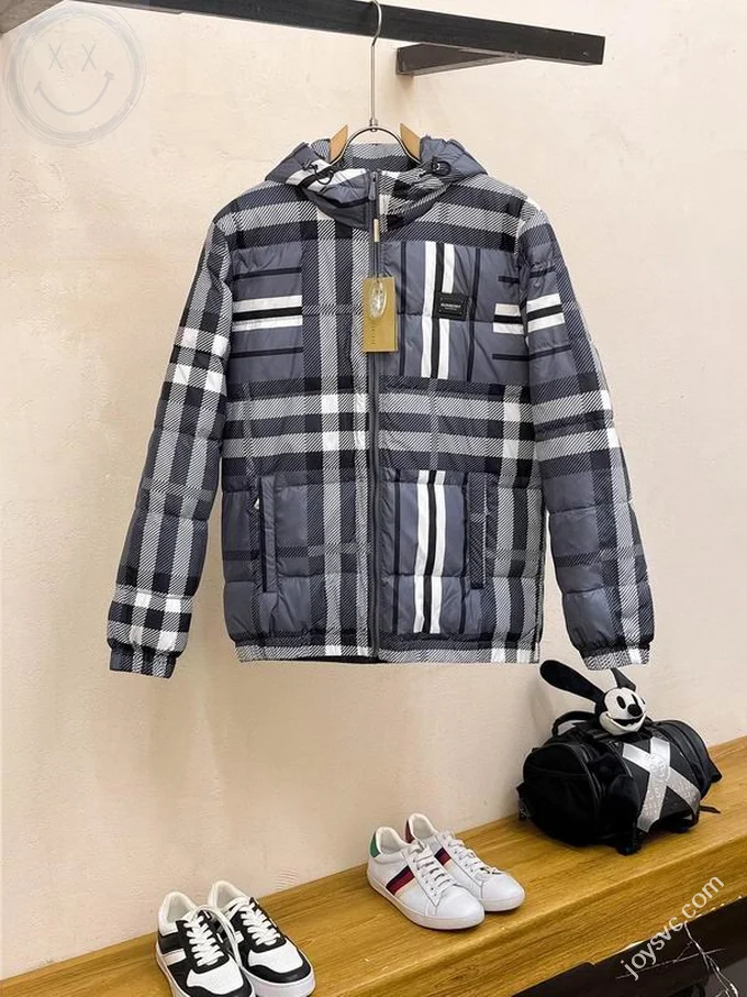 Burberry Down Jacket Luxury Men's Puffer Sizes M-2XL