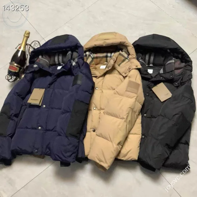 Burberry Down Jacket Luxury Men's Puffer Sizes S-2XL