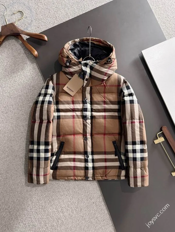 Burberry Down Jacket Luxury Men's Puffer Sizes S-2XL