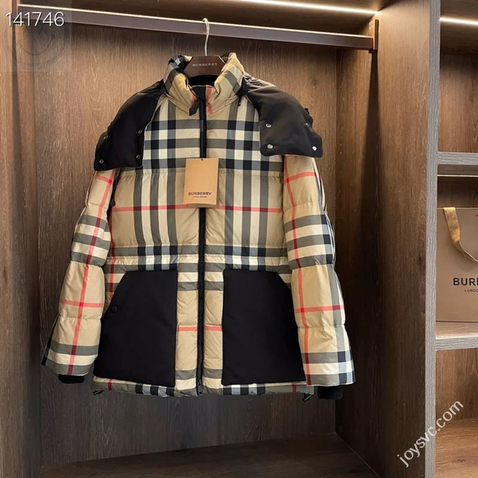 Burberry Down Jacket Luxury Men's Puffer Sizes S-XL