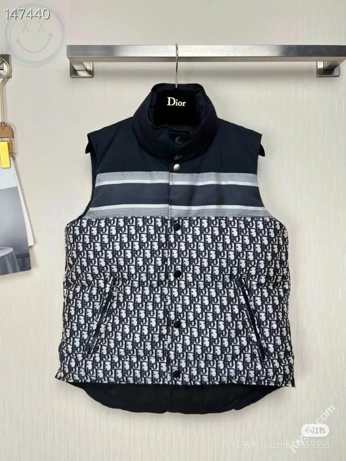 Dior Down Jacket Luxury Men's Puffer Sizes S-2XL