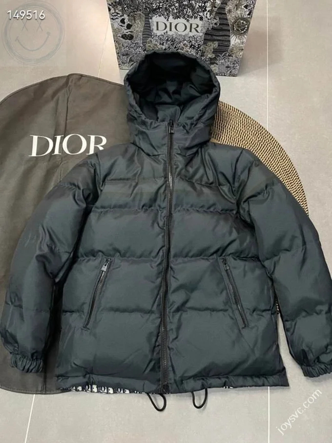 Dior Down Jacket Luxury Men's Puffer Sizes S-2XL