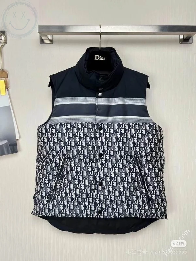 Dior Down Jacket Luxury Men's Puffer Sizes S-2XL