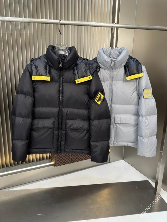 Fendi Down Jacket Luxury Men's Puffer Sizes M-3XL