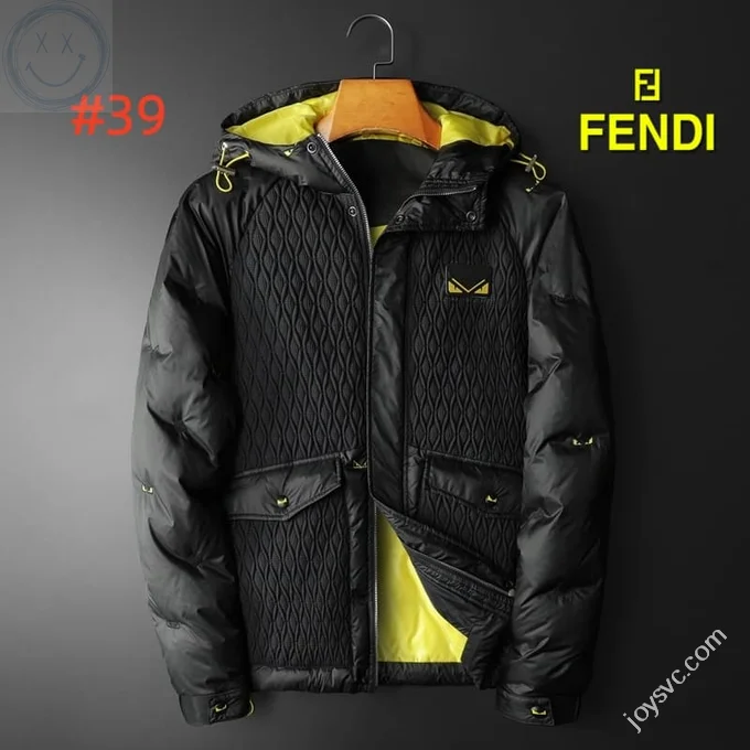 Fendi Down Jacket Luxury Men's Puffer Sizes M-4XL