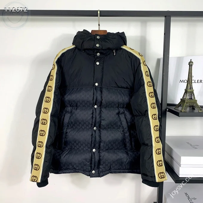 Gucci Down Jacket Luxury Men's Puffer Sizes XS-XL