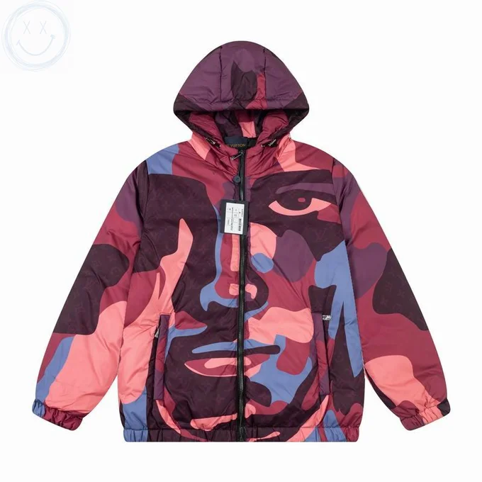 LV Down Jacket Louis Vuitton Luxury Men's Sizes M-2XL