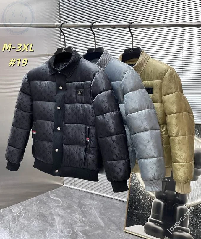 LV Down Jacket Louis Vuitton Luxury Men's Sizes M-3XL