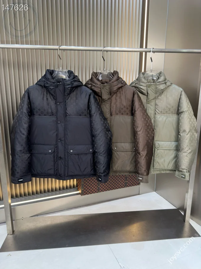 LV Down Jacket Louis Vuitton Luxury Men's Sizes M-3XL