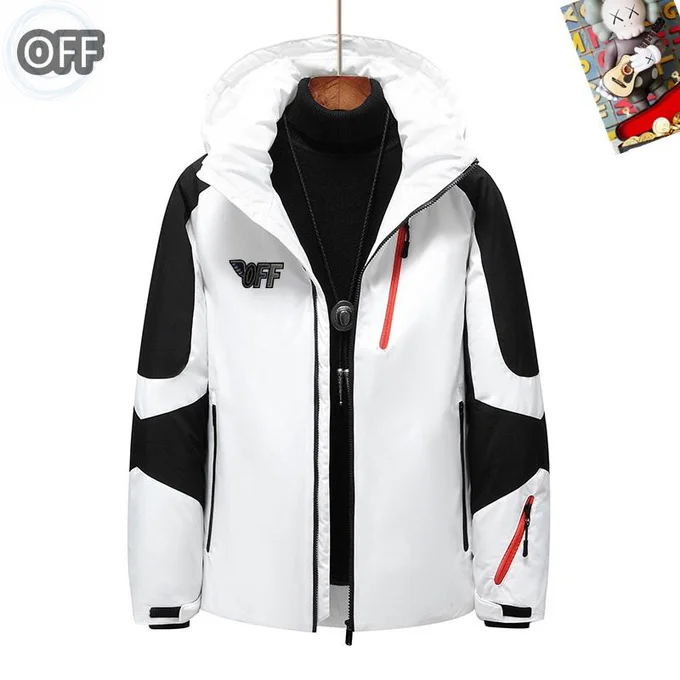 Off White Down Jacket Streetwear Men's Puffer Sizes M-3XL