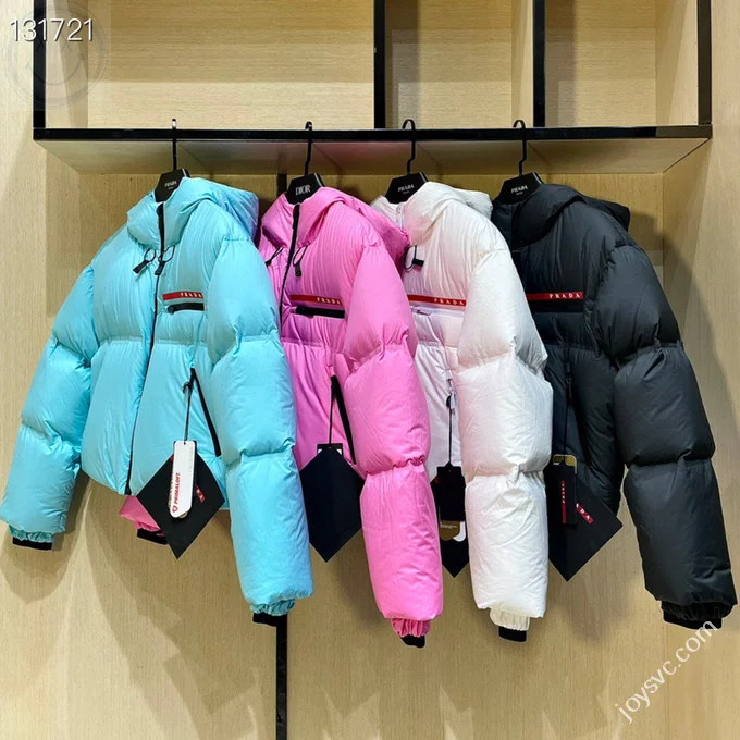 Prada Down Jacket Luxury Men's Puffer Sizes XS-L