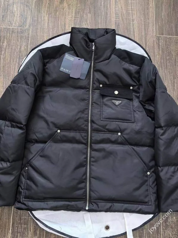 Prada Down Jacket Luxury Unisex Puffer Sizes 1-5